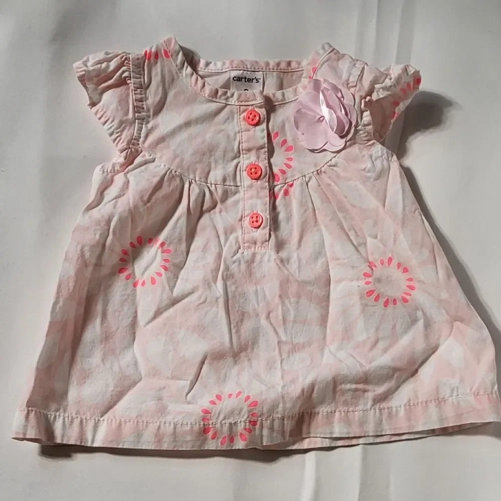 Carter's Baby Girl 2pc Shirt Bundle Size 3 Months